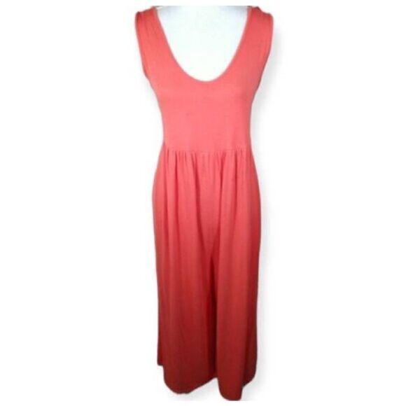 MOTHERHOOD MATERNITY CORAL JUMPSUIT SZ.L EUC. - Picture 2 of 9